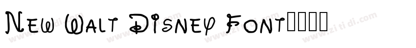 New Walt Disney Font字体转换